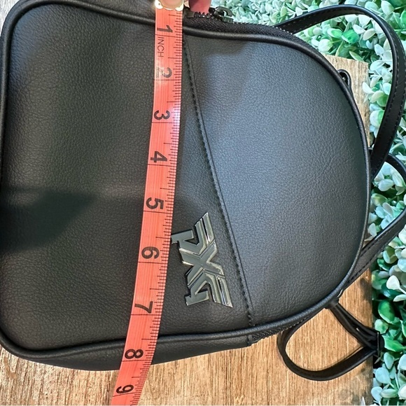 NWOT PXG Golf Cactus leather black mini backpack adjustable sling strap main image 10